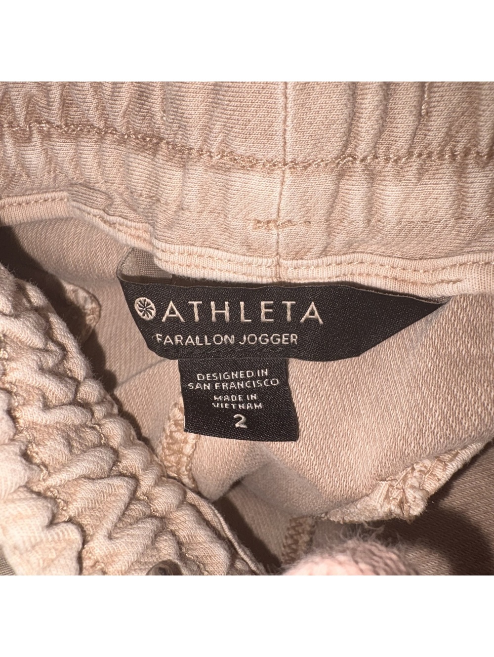 Athleta Farallon Joggers - Beige/Tan - Women's Size 2 - Picture 6 of 6